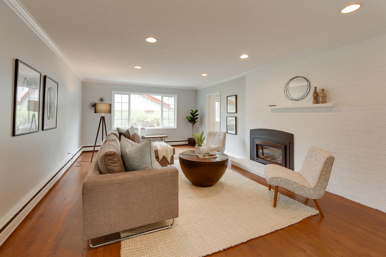 Portland, Oregon Living Room After Staging From Dennison Capen Group